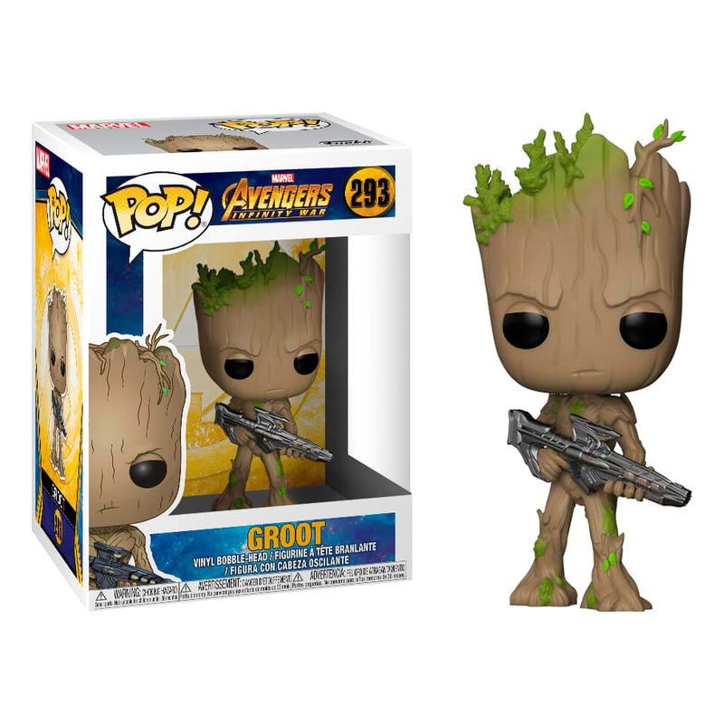 Figura POP Marvel Avengers Infinity War Teen Groot with Gun